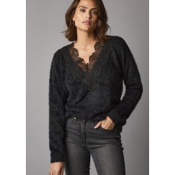 Pull maille fantaisie effet...