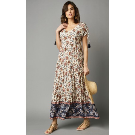 Robe manches courtes imprimée