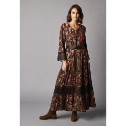 Robe longue imprimée...
