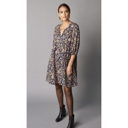 Robe courte imprimée,...