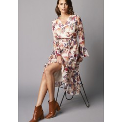 Robe imprimée en voile...