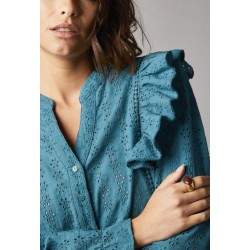 Blouse volantée en broderie...